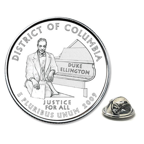 District of Columbia Coin Lapel Pin Uncirculated U.S. Quarter 2009 Image 1