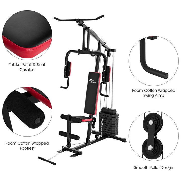 Multifunction Cross Trainer Workout Machine Strength Training Fitness Exercise Image 6