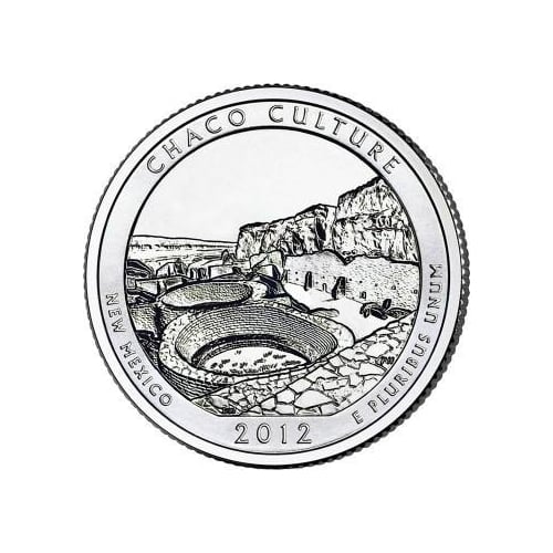 Chaco Culture National Historical Park Lapel Pin Uncirculated U.S. Quarter 2012 Tie Pin Image 2