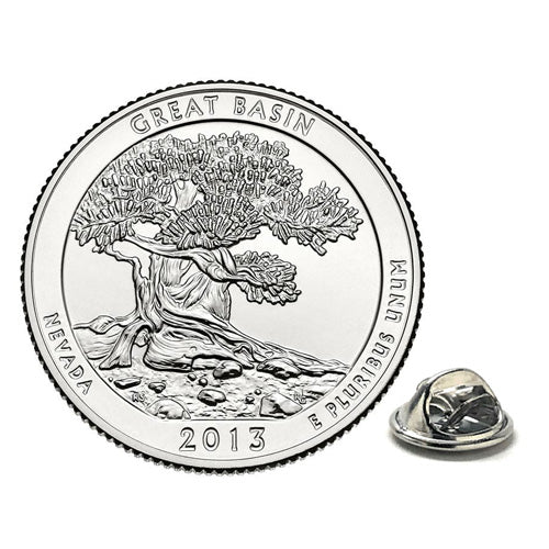 Great Basin National Park Coin Lapel Pin Uncirculated U.S. Quarter 2013 Tie Pin Image 1