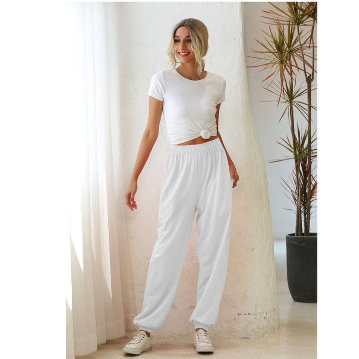 Eco-Chic Joggers for Women High WaistSoft Sweatpants with Pockets Image 1