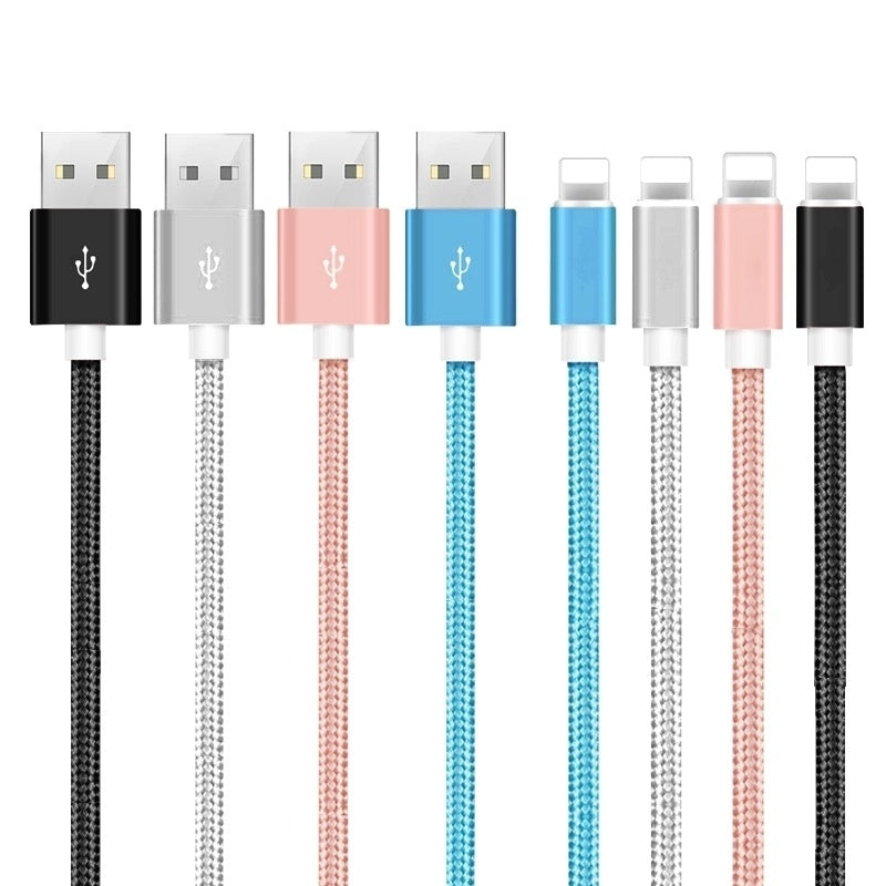 4 Pack 6FT USB Cable For iPhone 11 X XR XS 8 7 Plus 8 Pin Charger Cord Image 2