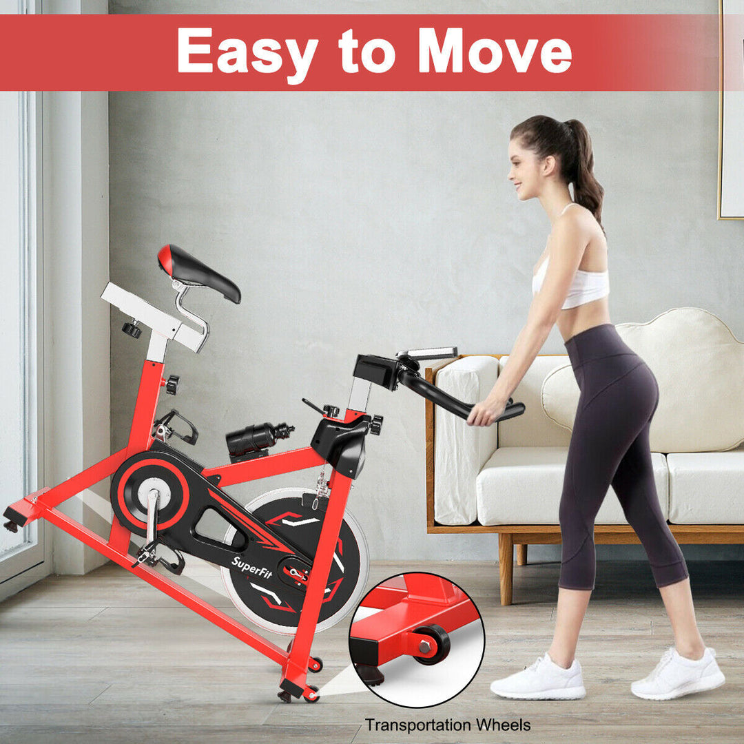 Exercise Bike Stationary Belt Drive Indoor Cycling Bike Gym Home Cardio Image 7