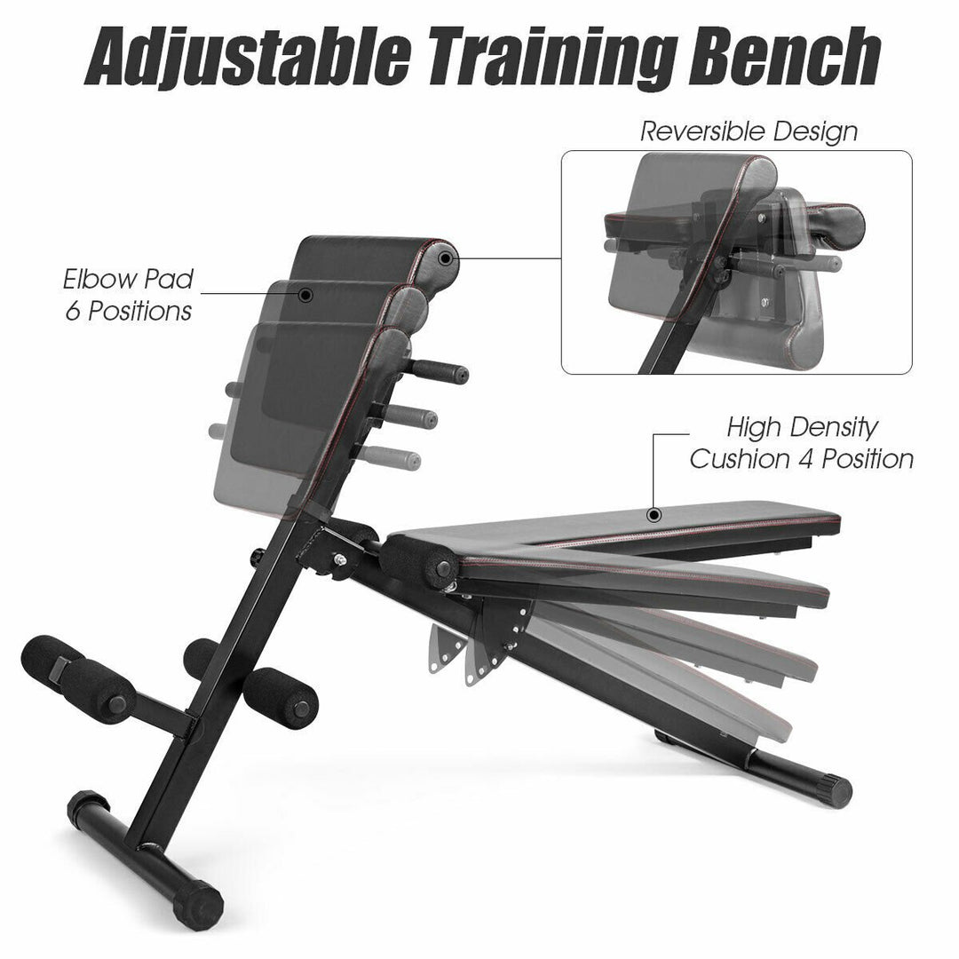 Multi-Functional Adjustable Weight Bench Strength Workout Full Body Exercise Image 4