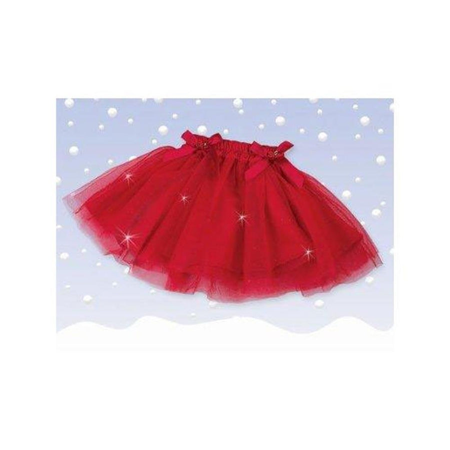 Bearington Sparkling Red Christmas Tutu Skirt for Baby GirlsTodllers(6-12 Months) Image 1