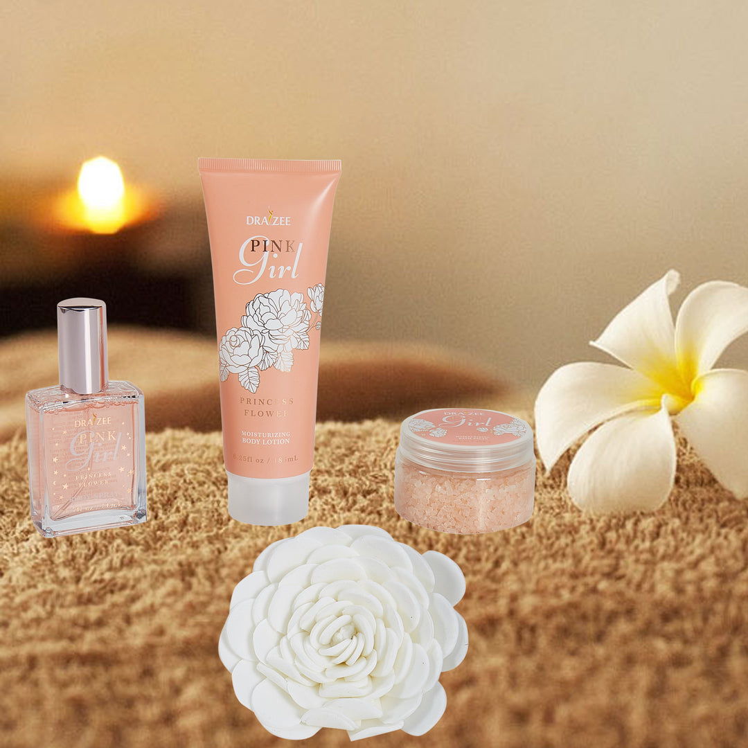 (Qty-2) Draizee Bath Gift Set for Girls and Women w/ Flower Fragrance4 PiecesSet Includes Body LotionBody MistBath Image 4