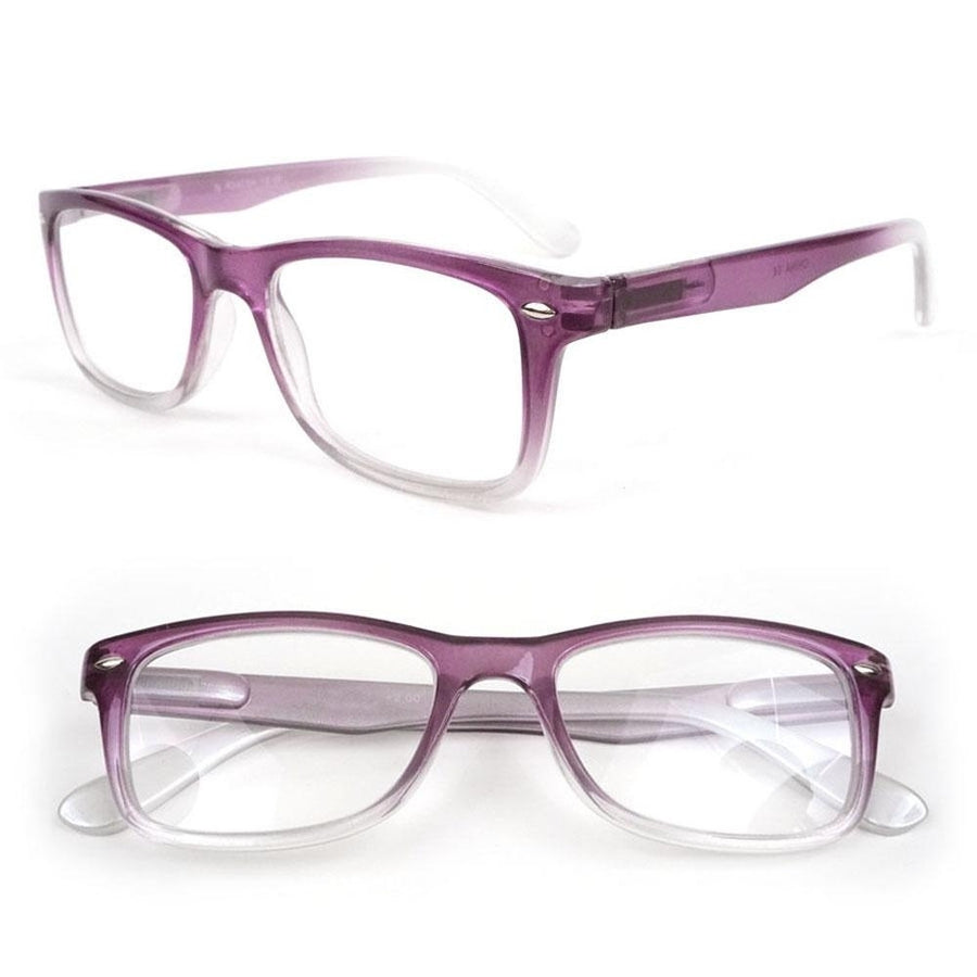 Classic Medium Frame Geek Retro Style Reading Glasses Image 1