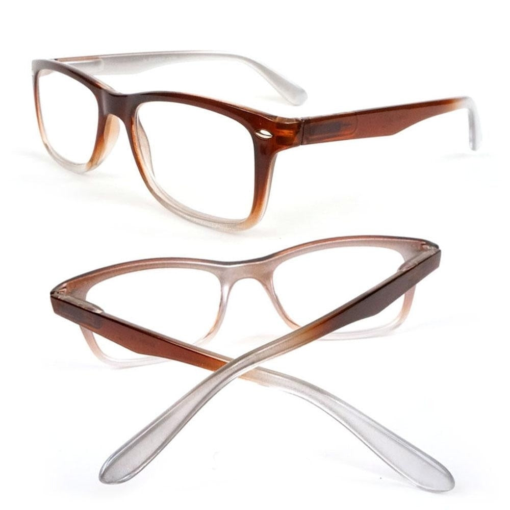 Classic Medium Frame Geek Retro Style Reading Glasses Image 2