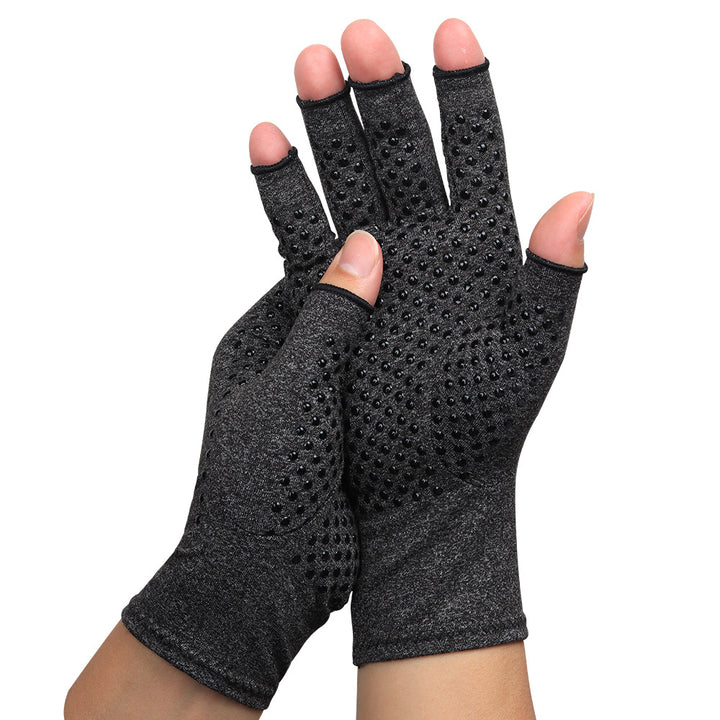 Non-slip Breathable Nursing Training Half-finger Gloves Image 4