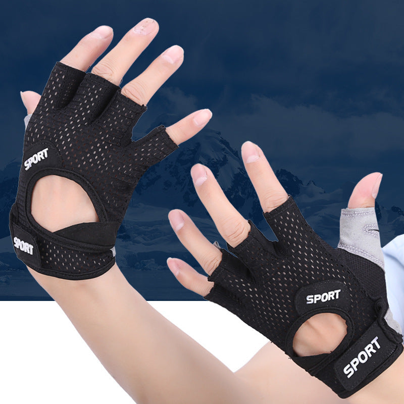 Outdoor Sports Fitness Gloves Half-finger Cycling Unisex Image 3