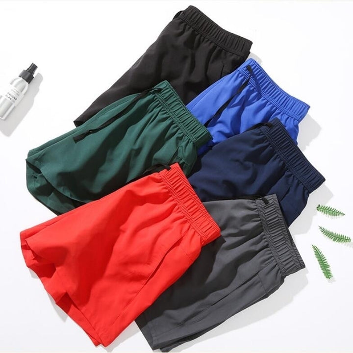 Casual Fitness Men Quick-drying Sports Shorts Image 4