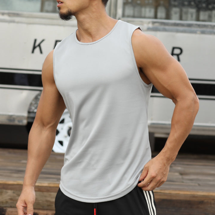 Quick-drying Vest Mens Running Training Fitness Leisuren Image 9
