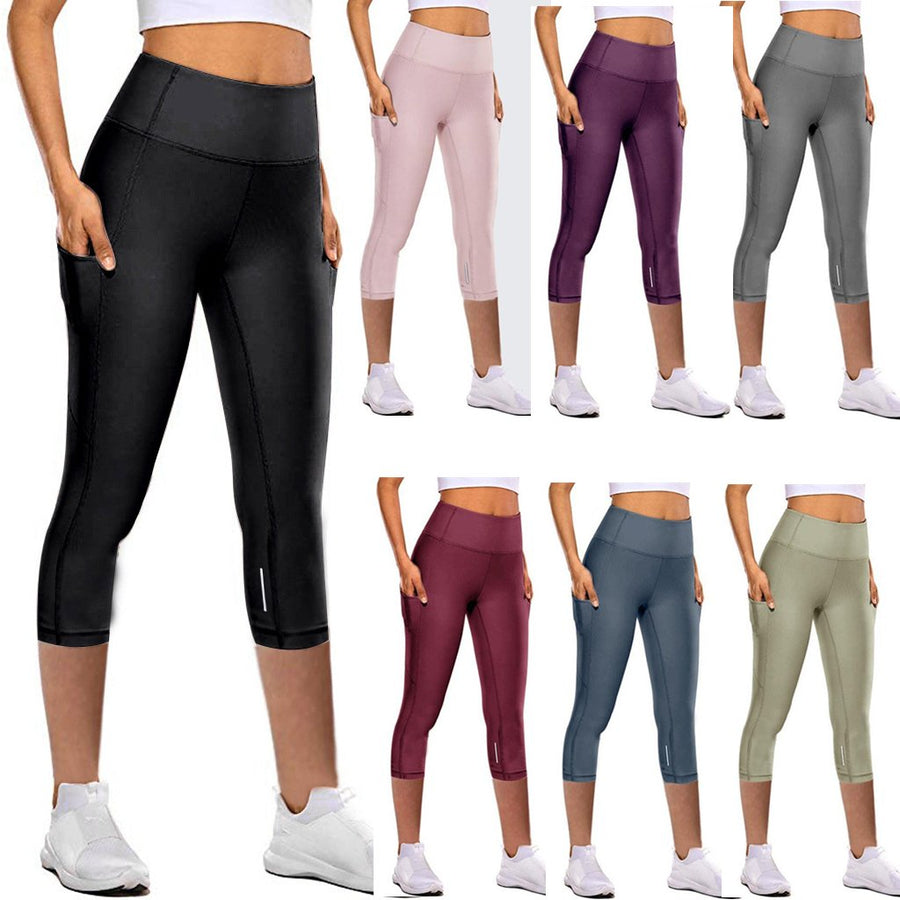 Seven-point Yoga Pants Womens Sports Fitness Image 1