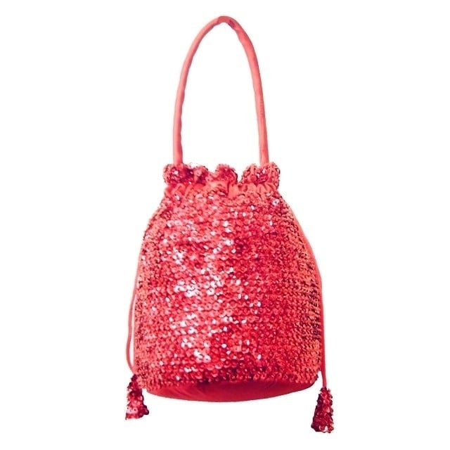 Sequin Purse Red Image 1