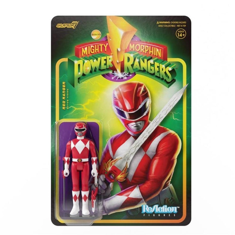Mighty Morphin Power Rangers Red Ranger Wave 1 Saban Action Figure Super7 Image 1