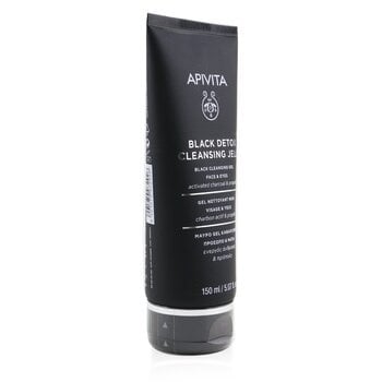 Apivita Black Detox Cleansing Jelly For Face and Eyes 150ml/5.07oz Image 2