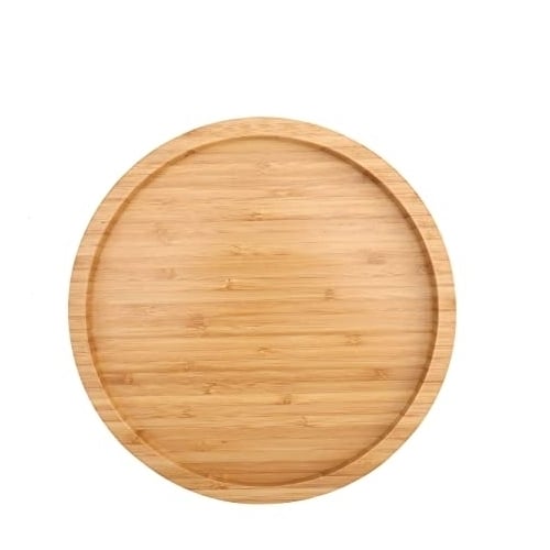12 Inch Diameter Bamboo Lazy Susan Turntable Image 1