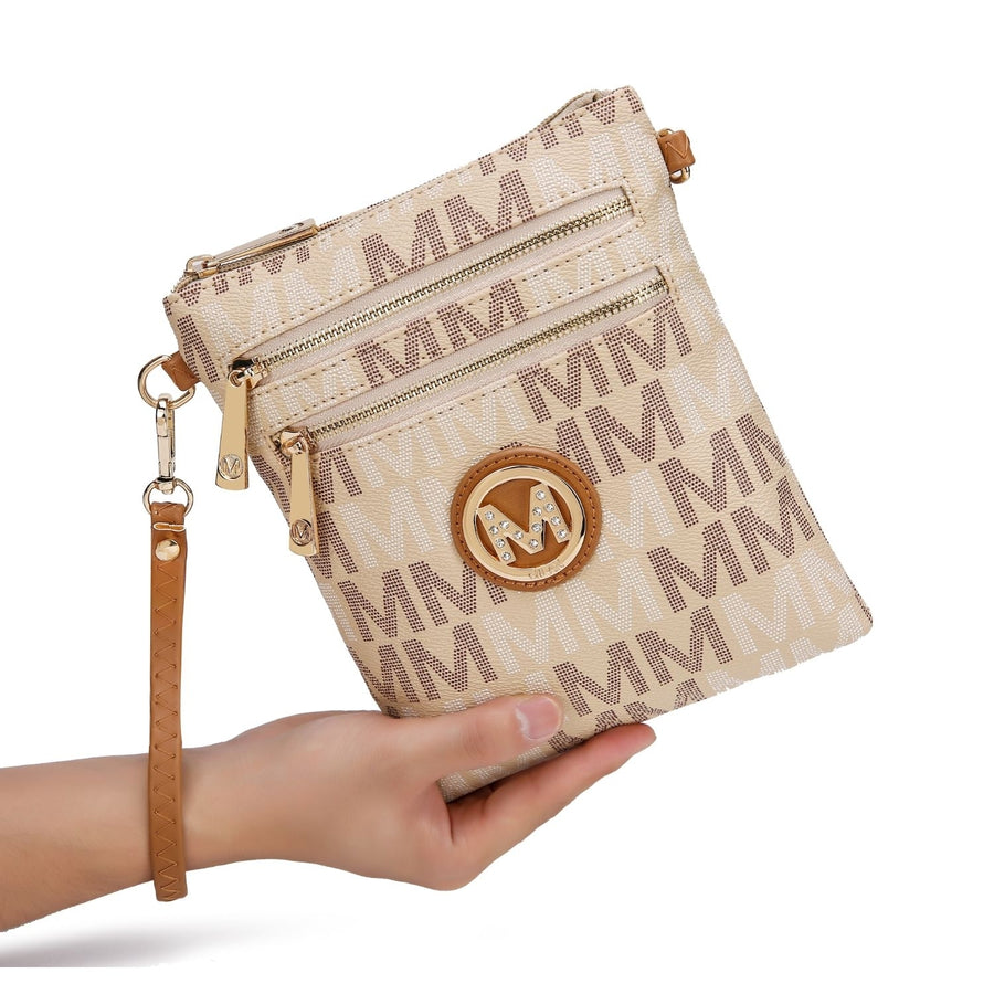 MKF Collection Gaia Milan M Signature Crossbody Handbag by Mia K Image 1