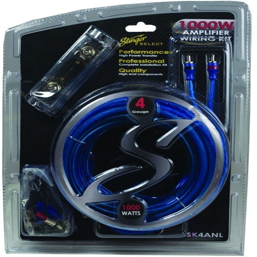 STINGER SELECT Stinger(r) Ssk4anl Select Wiring Kit With Ultra-Flexible Copper-Clad Aluminum Cables (4 Gauge) 14.00in. Image 1