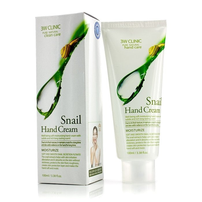 3W Clinic - Hand Cream - Snail(100ml/3.38oz) Image 2