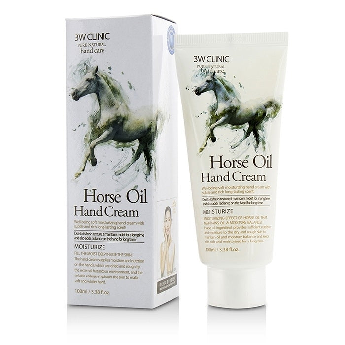 3W Clinic - Hand Cream - Horse Oil(100ml/3.38oz) Image 1