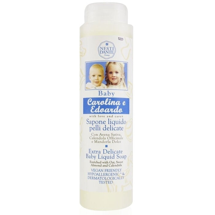 Carolina and Edoardo Extra Delicate Baby Liquid Soap With OatSweet Almond and Calendula (Shower Gel) - 300ml/10.2oz Image 1
