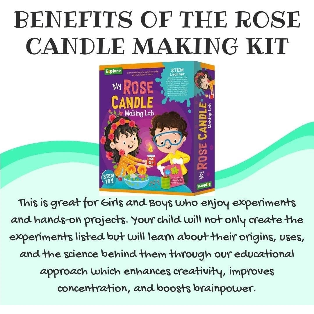 Mighty Mojo Explore STEM Learner My Rose Candle Making Lab DIY Kit Image 3