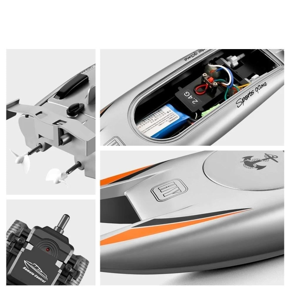 25KM/H High Speed Racing Boat 2 Channels Remote Control Boats for Pools Image 12