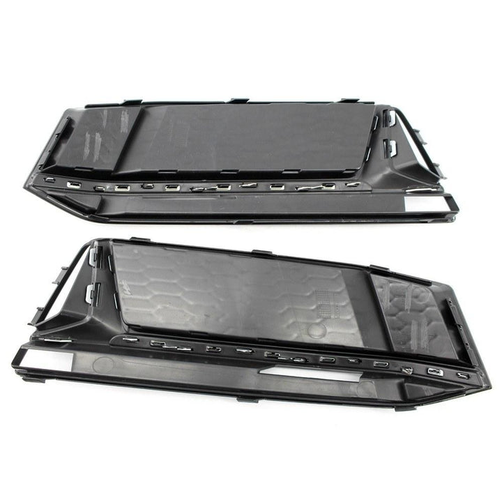 A Pair of Chrome Fog Light Cover Grille Silver Trim Grill Bezel Fit For AUDI A4 S4 S-Line B9 2016-19 Image 8