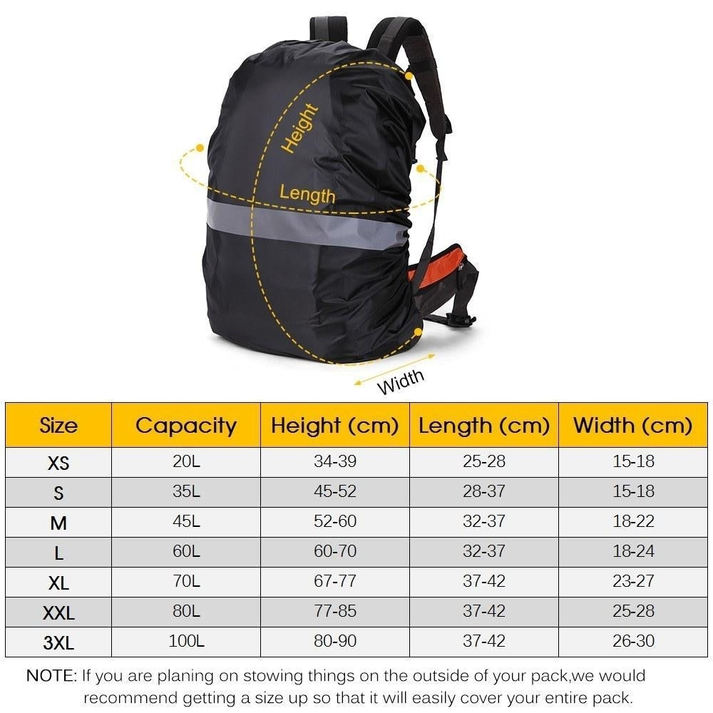 Backpack Cover with Reflective Strip Image 9