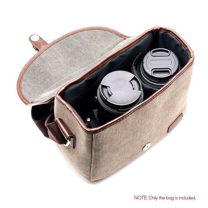 Camera Bag SLR/DSLR Gadget Stylish Retro Shoulder Carrying Photography Accessory Gear Case Image 3