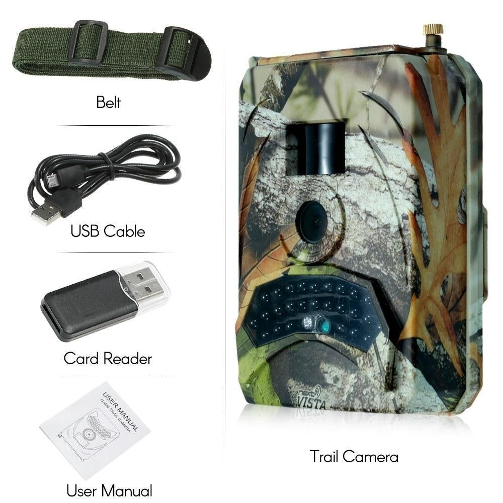 1080P Angle Trail Camera 120 Degree Infrared LED Hunting IP56 Waterproof Image 8