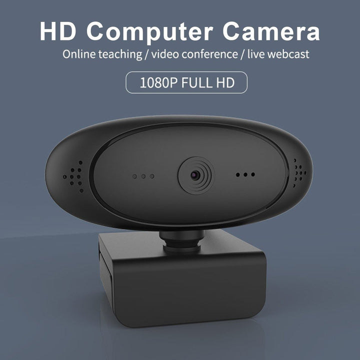 1080P HD Computer Camera Video Conference Webcam 2 M Auto Focus 360 Rotation with Microphone Image 9