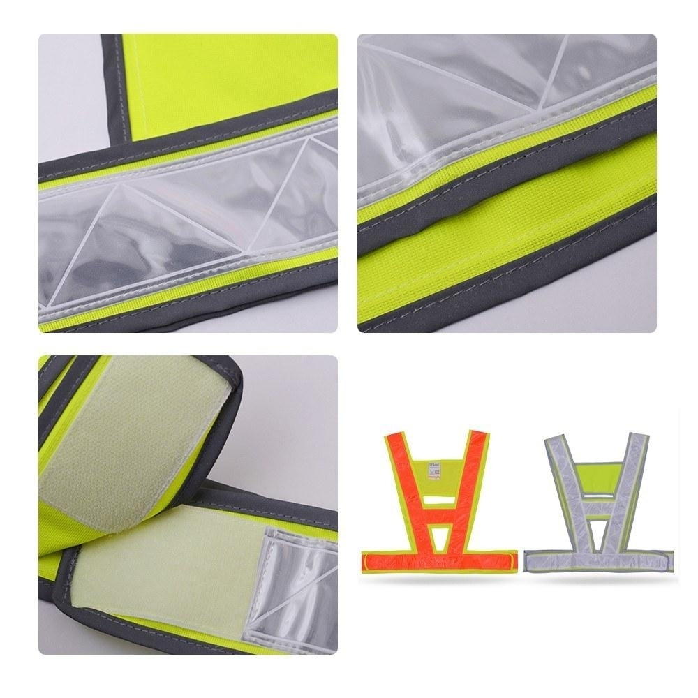 High Visibility Reflective Vest Safety Strap Vests Image 4