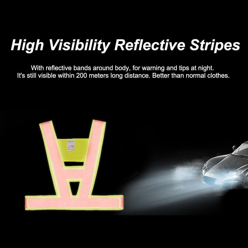High Visibility Reflective Vest Safety Strap Vests Image 4