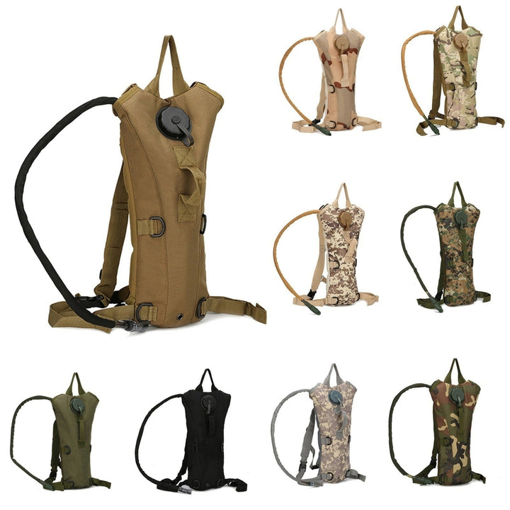 Hydration Backpack with 3L Bladder Camouflage Cycling Hiking Running Climbing Outdoor Water Bags Image 11