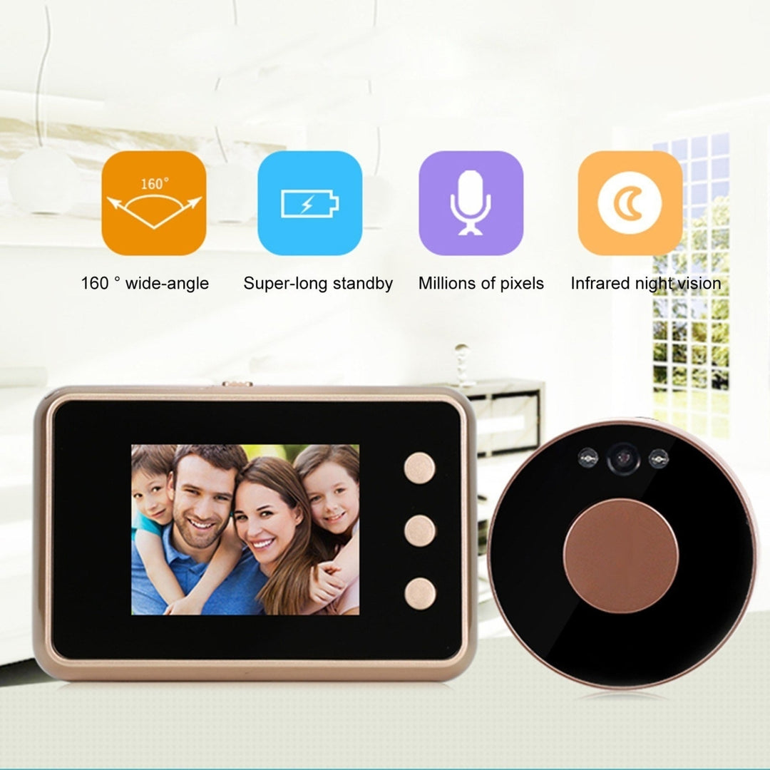 2.8 Digital Door Viewer Smart LCD Peephole Camera HD Monitor with Night Vision for Home Security Image 7