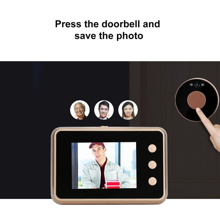2.8 Digital Door Viewer Smart LCD Peephole Camera HD Monitor with Night Vision for Home Security Image 9