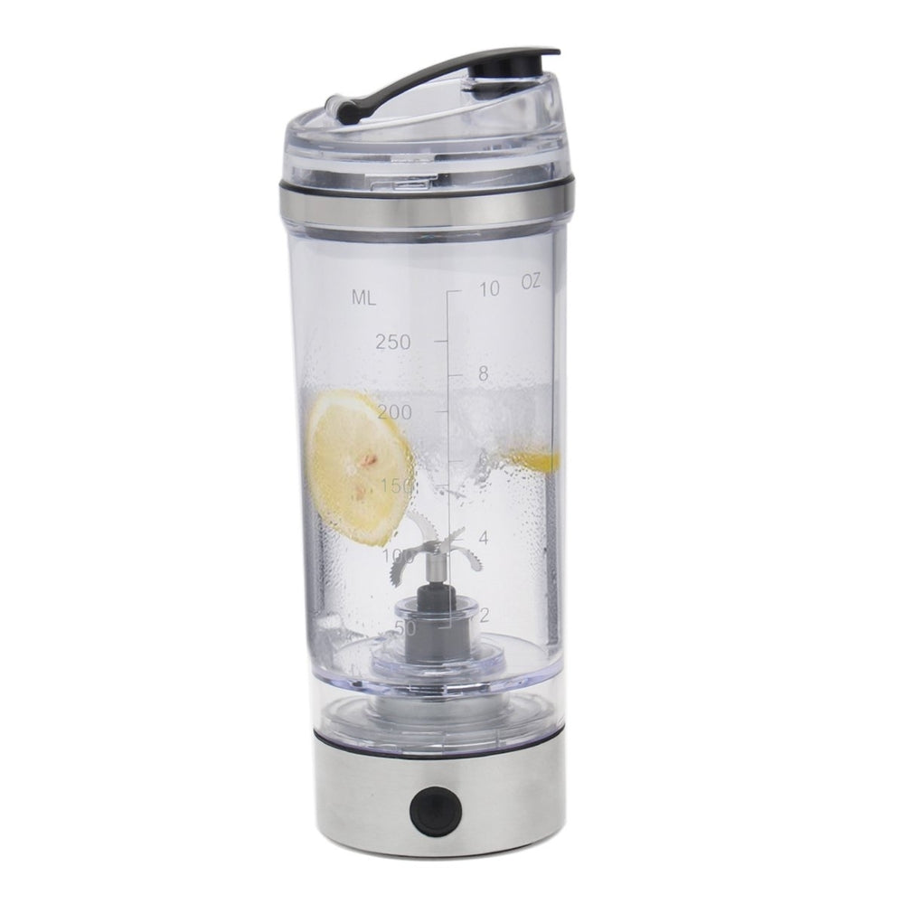 250ML Portable USB Rechargeable Protein Shaker Mixer Bottle Image 2