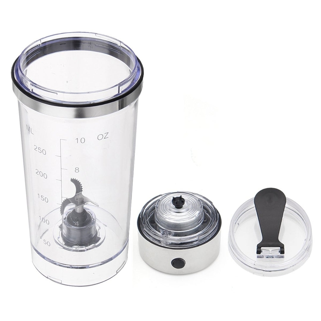 250ML Portable USB Rechargeable Protein Shaker Mixer Bottle Image 4
