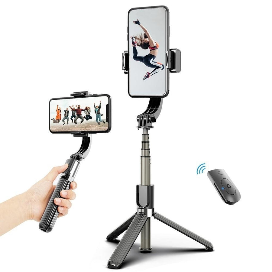 3 in 1 Phone Gimbal Stabilizer Selfie Stick Tripod Image 1