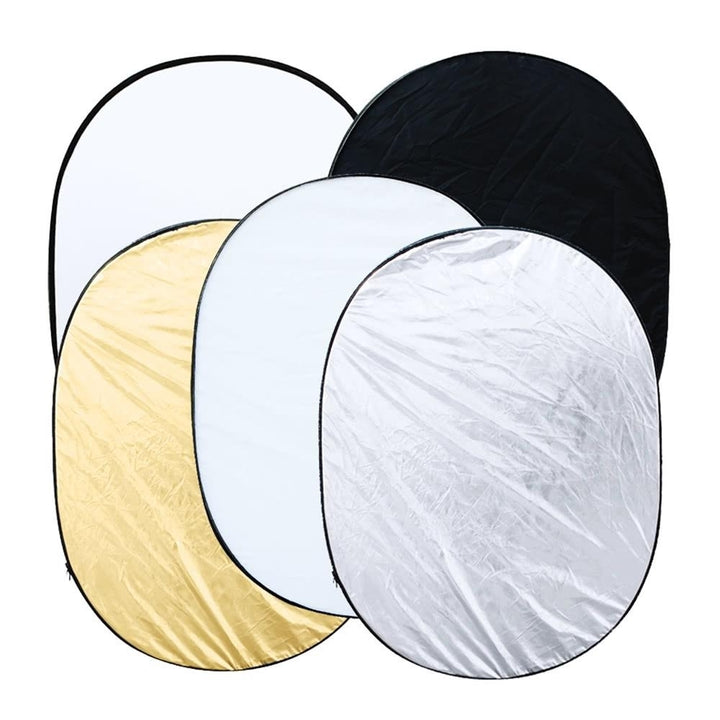 35"  47" / 90  120cm Oval 5 in 1 Multi Portable Collapsible Studio Photo Photography Light Reflector Image 3