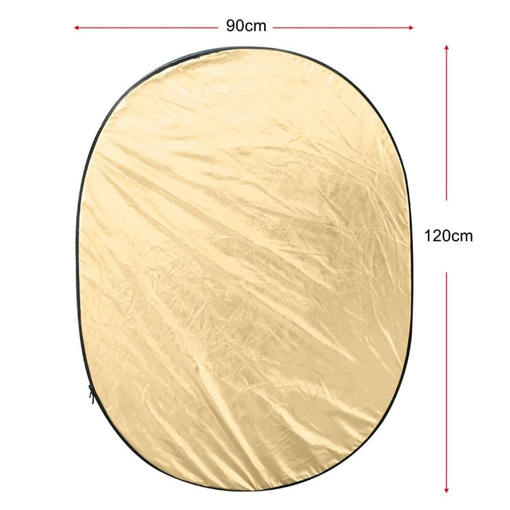 35"  47" / 90  120cm Oval 5 in 1 Multi Portable Collapsible Studio Photo Photography Light Reflector Image 6