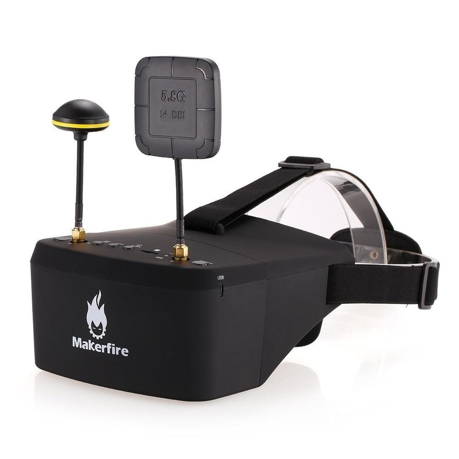 5.8G 40CH Dual Receiver Double Antenna FPV Goggles Image 1