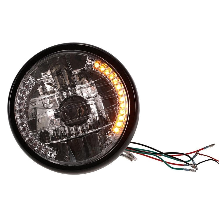 7" Motorcycle Headlight Round LED Turn Signal Indicators Image 9