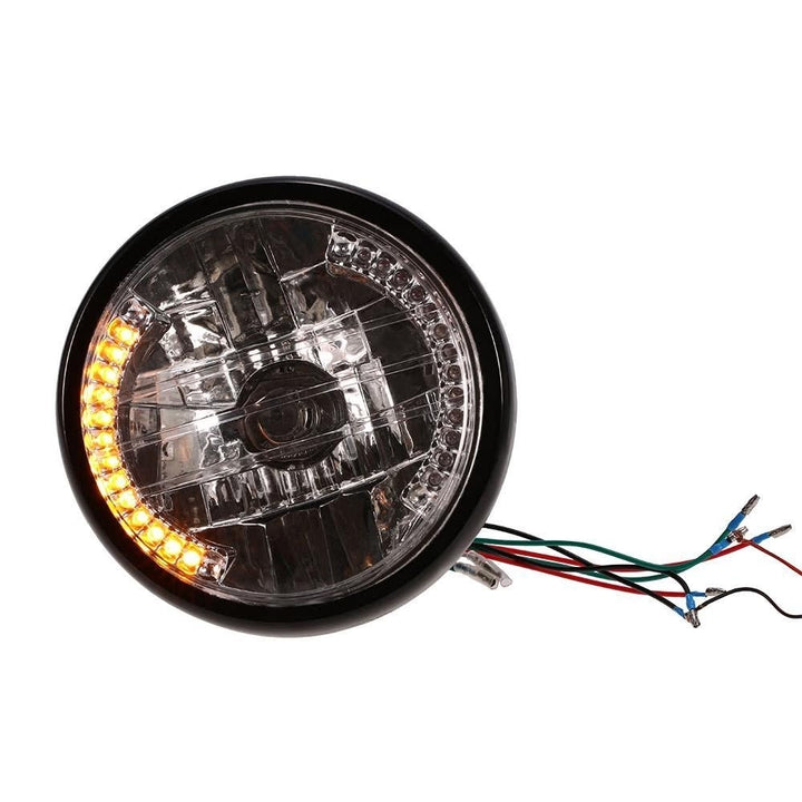 7" Motorcycle Headlight Round LED Turn Signal Indicators Image 11