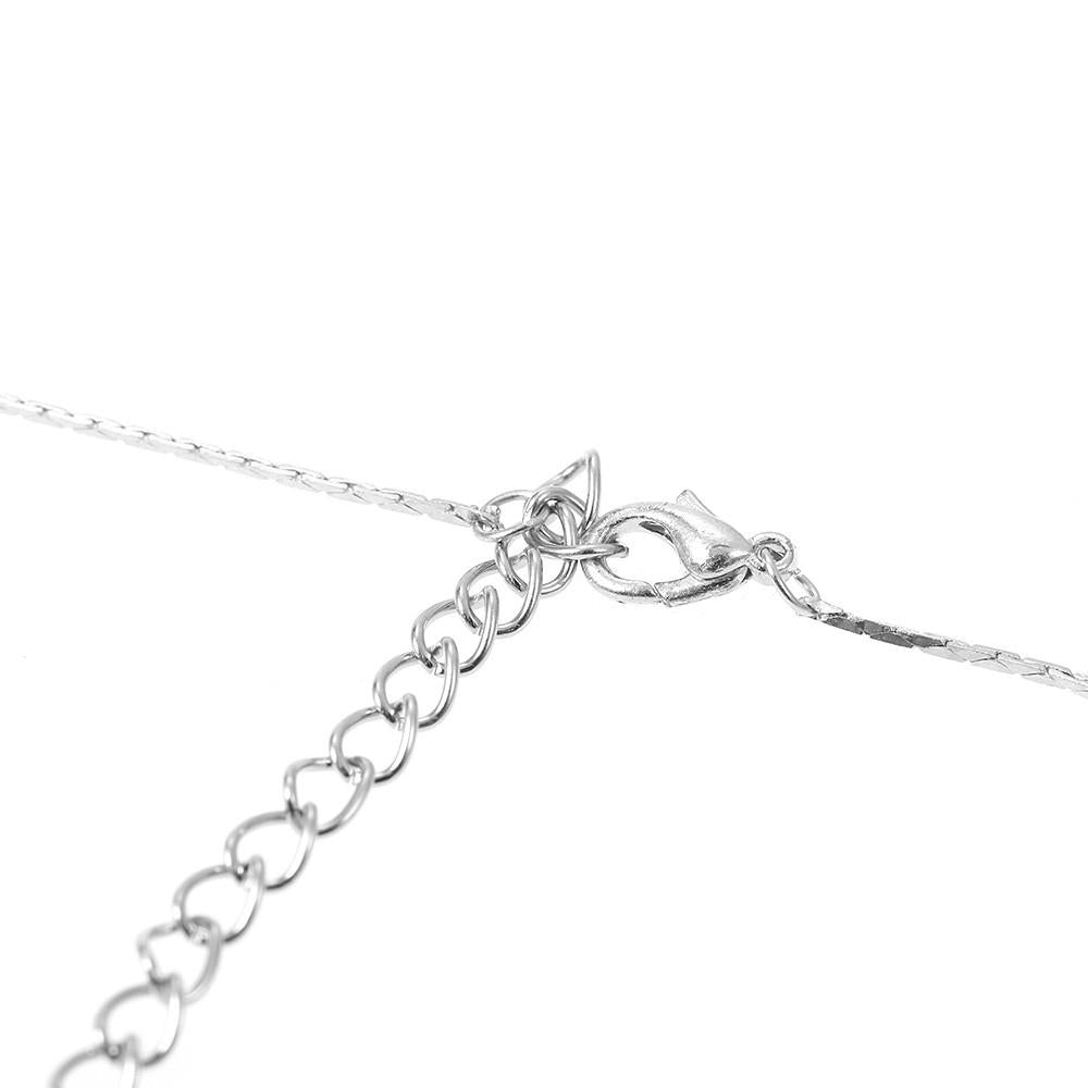 Alloy Clavicle Chain Twisted Cross Diamond Pendant Necklace for Women Jewelry Image 2