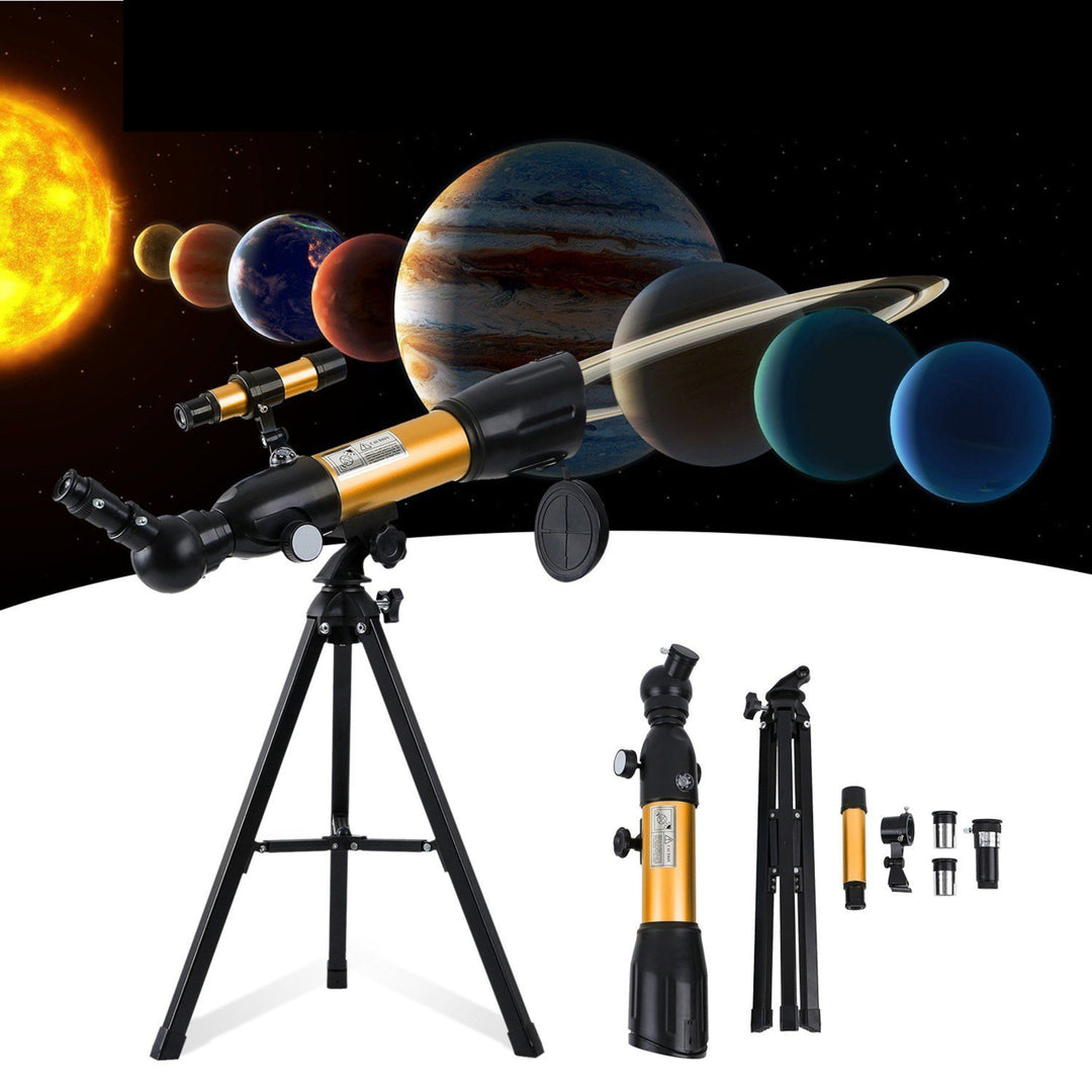 Astronomical Telescope 90X HD Monocular Refractor Spotting Scope for Star Gazing Bird Watching Camping Image 4