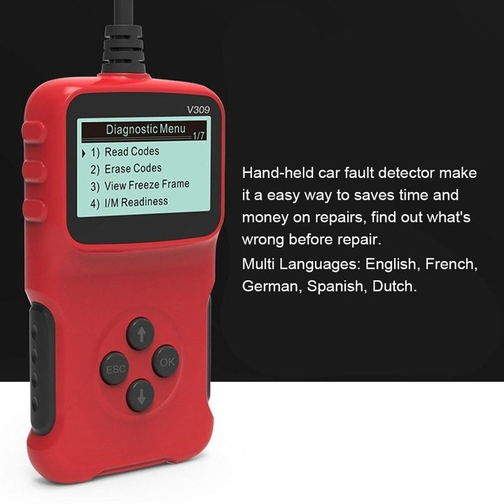 Automobile Fault Detector Automotive Diagnostic Tools Reading Card Auto Check Engine Light Interface Scanner Image 8