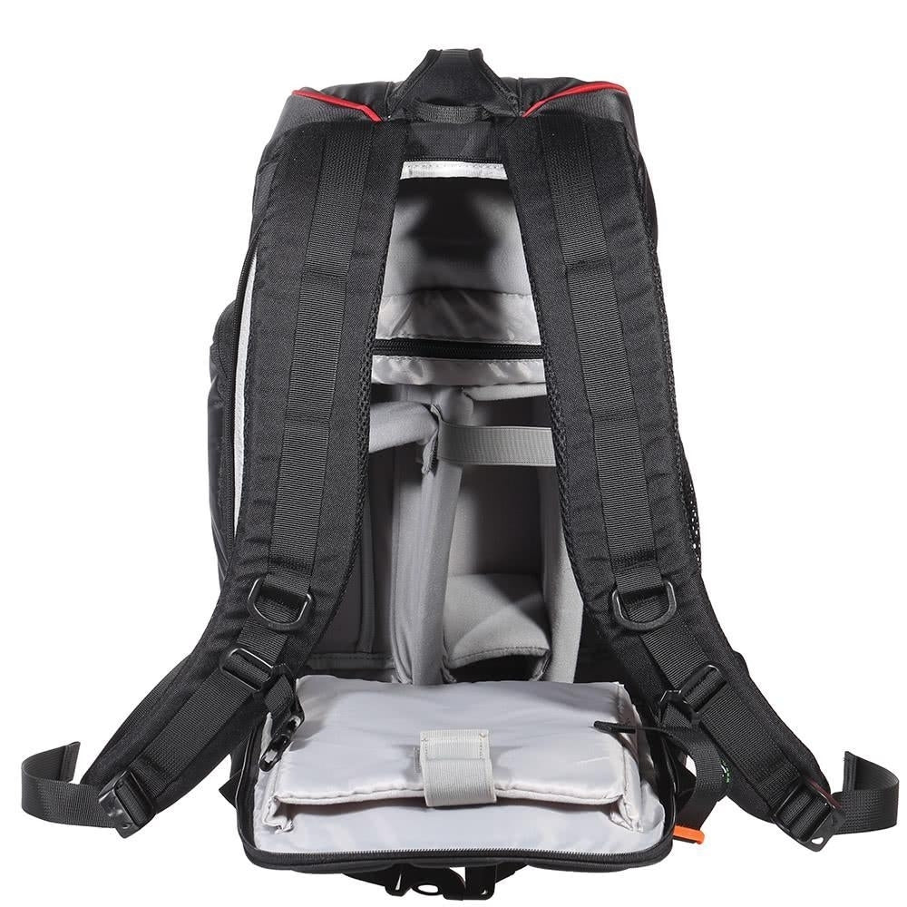 Camera Lens Black Photography Padded Shockproof Water-resistant Backpack for Nikon Canon Sony DSLR Image 2
